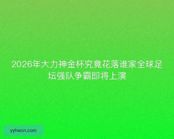 2026年大力神金杯究竟花落谁家全球足坛强队争霸即将上演 2026年大力神金杯究竟花落谁家全球足坛强队争霸即将上演